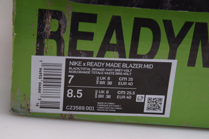readymade x nike blazer mid cz3589-001