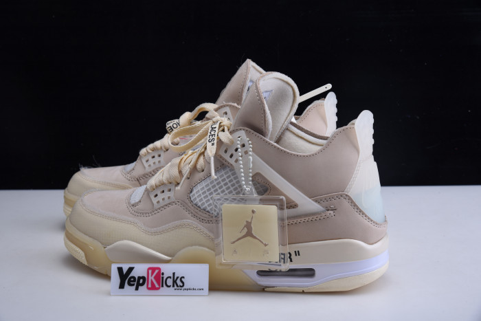 air jordan 4 rero x ow sail cv9388-100
