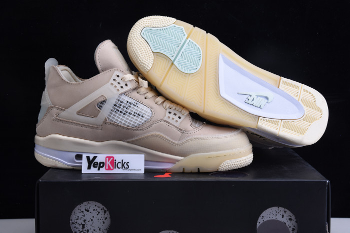 air jordan 4 rero x ow sail cv9388-100