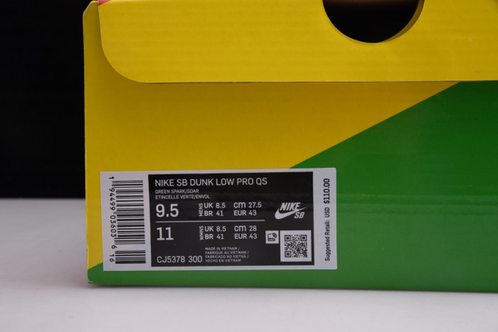 dead x nike sb dunk low“ green bear” cj5378-300