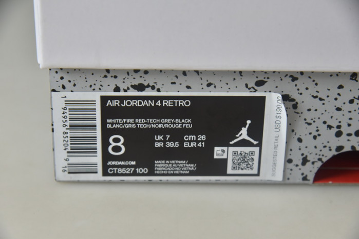 air jordan 4 retro white oreo ct8527-100
