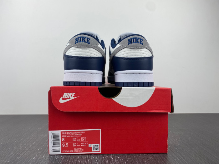 nike dunk low summit white midnight navy fd9749-400