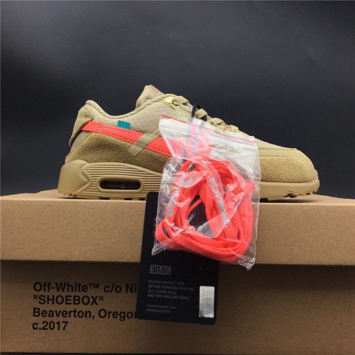 ow x nike air max 90 kids shoes bv0852-200