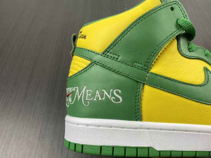 nike sb dunk high by any means brazil dn3741-700