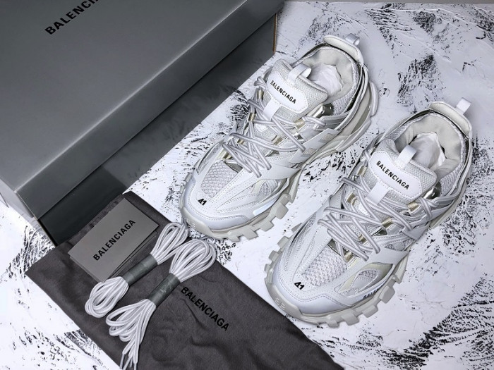 Ba*len*cia*ga track trainer all white w09o5 8128
