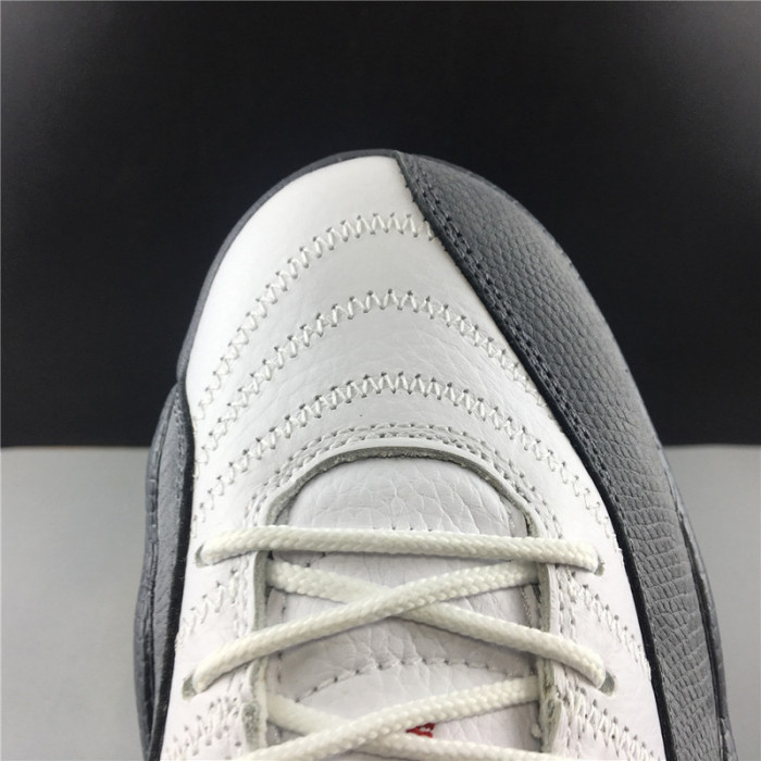 jordan 12 retro white dark grey (gs) 153265-160