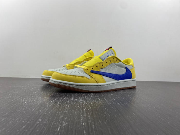 travis scott x air jordan 1 low og “canary” dz4137-700