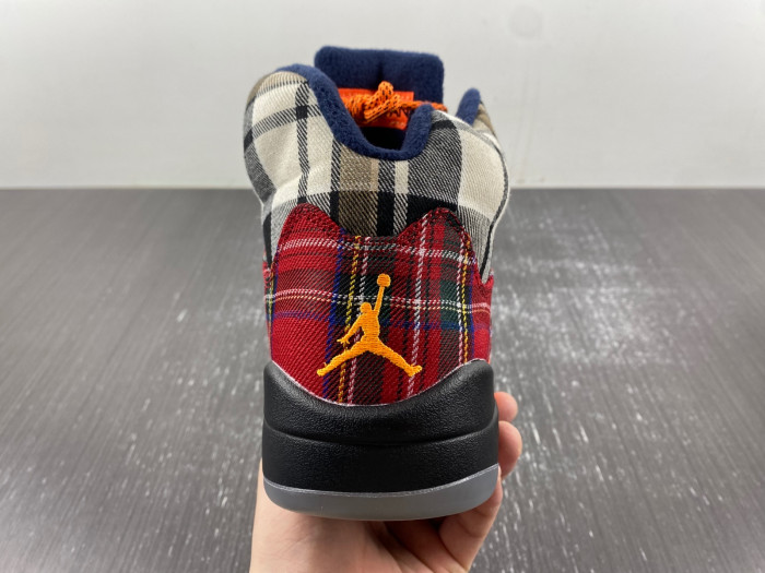 air jordan 5 gs “plaid” fd4814-008