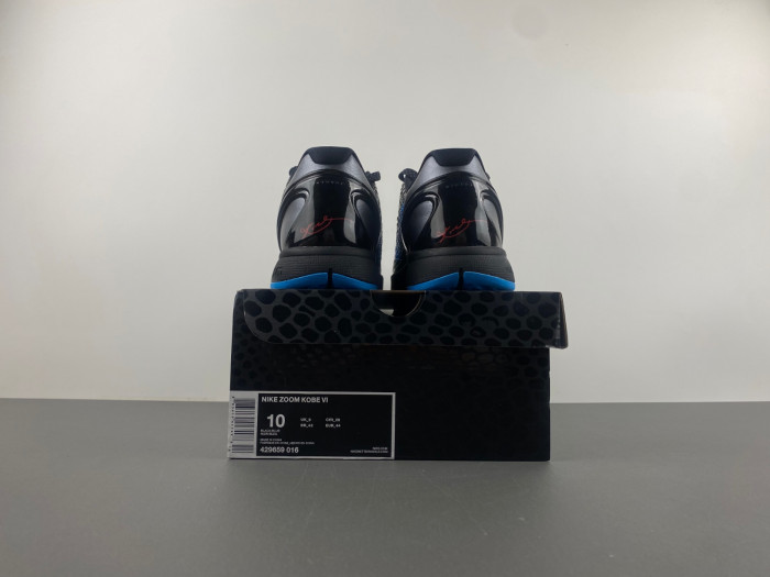 nike zoom kobe 6“dark knight” 429659-016