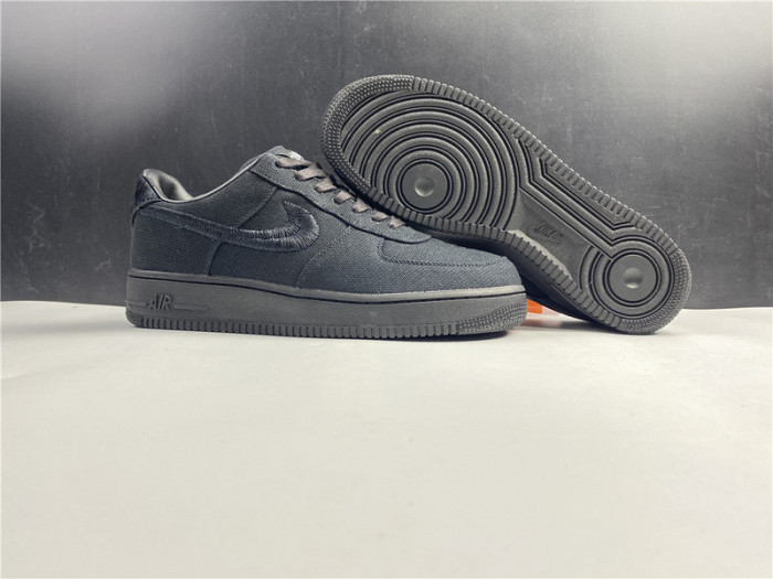 stussy x nike air force 1 low “black” cz9084-001