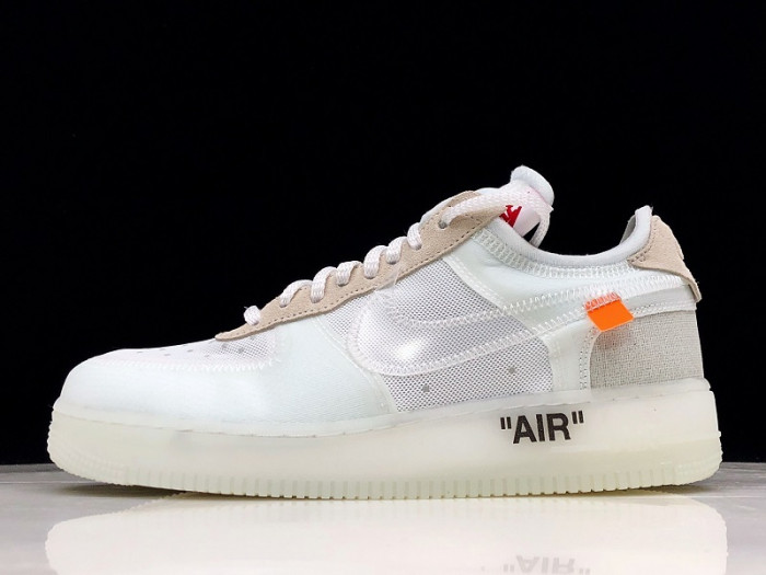 ow nike air force 1 low white ao4606 -100