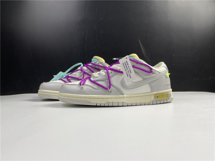 ow x nike dunk low lot 21 dm1602-100