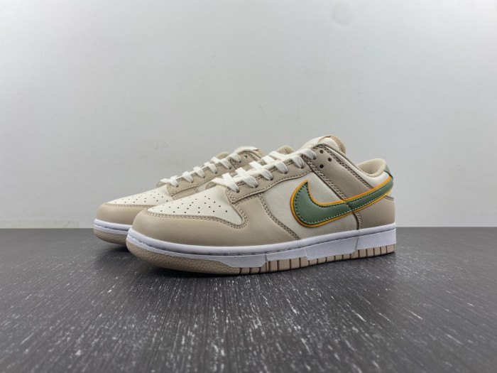 nike dunk low pale ivory oil green fq6869-131