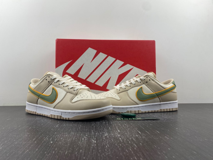 nike dunk low pale ivory oil green fq6869-131