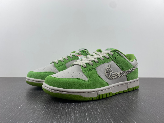 nike dunk low as safari s*h chlorophyll dr0156-300