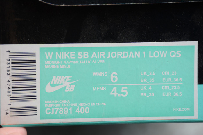 air jordan 1 low sb midnight navy cj7891-400