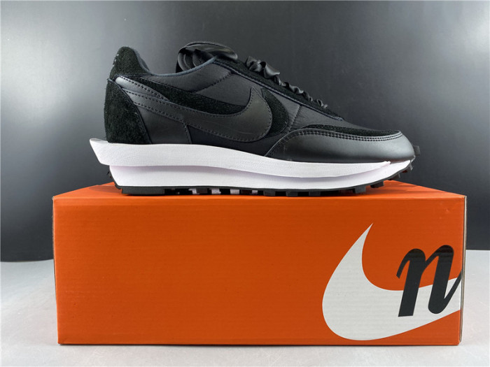 nike ld waffle sacai black nylon bv0073-0021