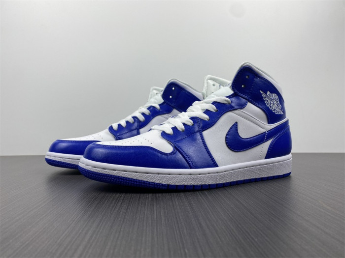 air jordan 1 mid kentucky blue bq6472-104