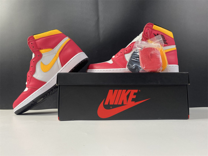 air jordan 1 high og“light fusion red” 555088-603