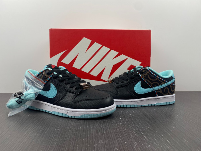 nike dunk low se barber shop black dh7614-001
