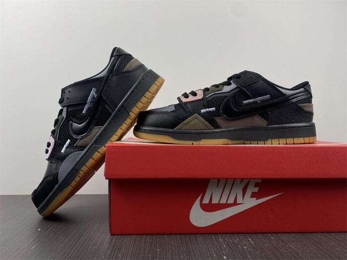 nike dunk low scrap black gum db0500-001