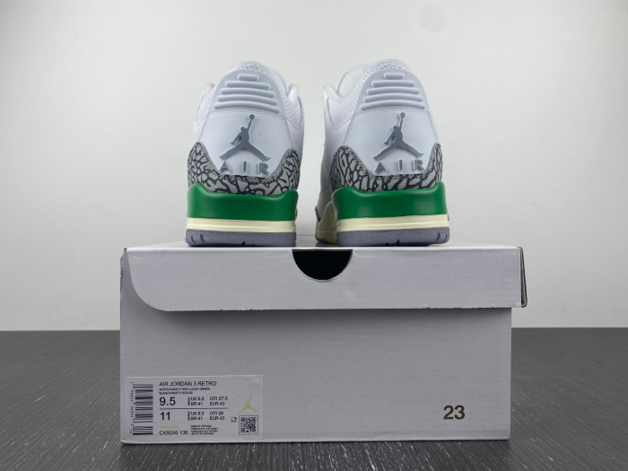 air jordan 3 retro lucky green ck9646-136