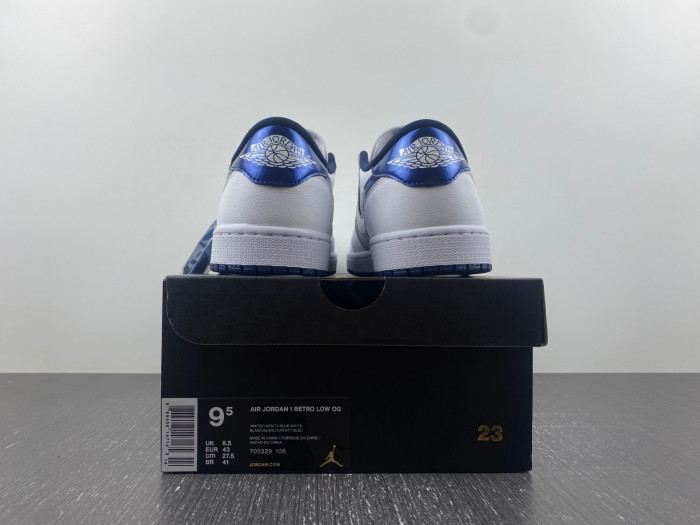 air jordan 1 low metallic blue 705329-106