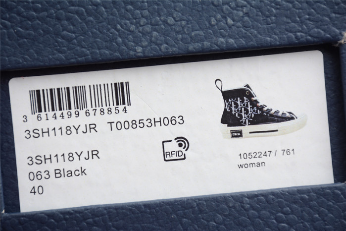 D*or b23 high sneakers black/white 3sh118yjr1