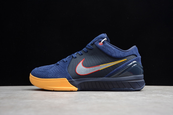 zoom kobe 4 ep navy blue/black/orange av6339-004