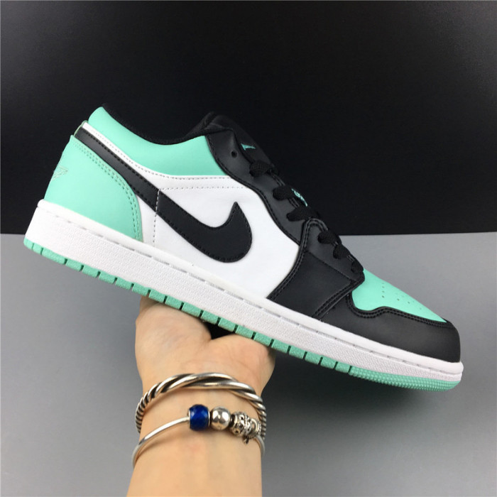 air jordan 1 low emerald toe 553558-117