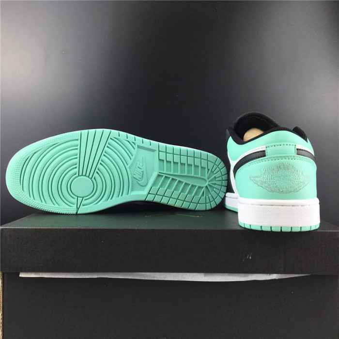 air jordan 1 low emerald toe 553558-117