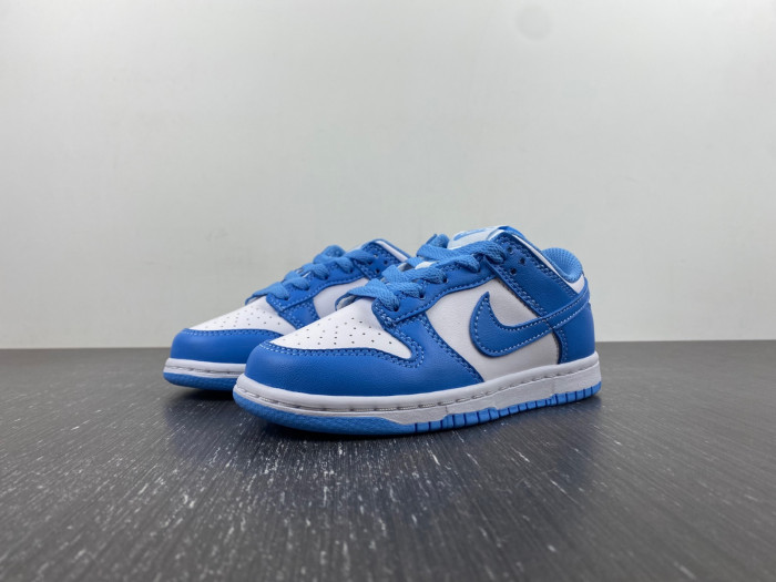 nike dunk low university blue kids shoes cw1588-103