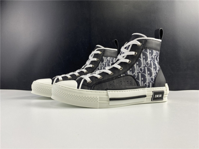 D*or b23 oblique high top sneaker black t00853h033