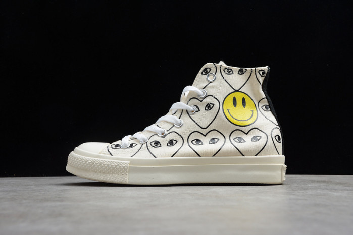 converse cdg play x smiley x chuck taylor all-star high c0009