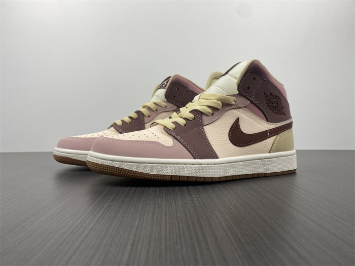 air jordan 1 mid se dark pony smoky mauve do7440-821